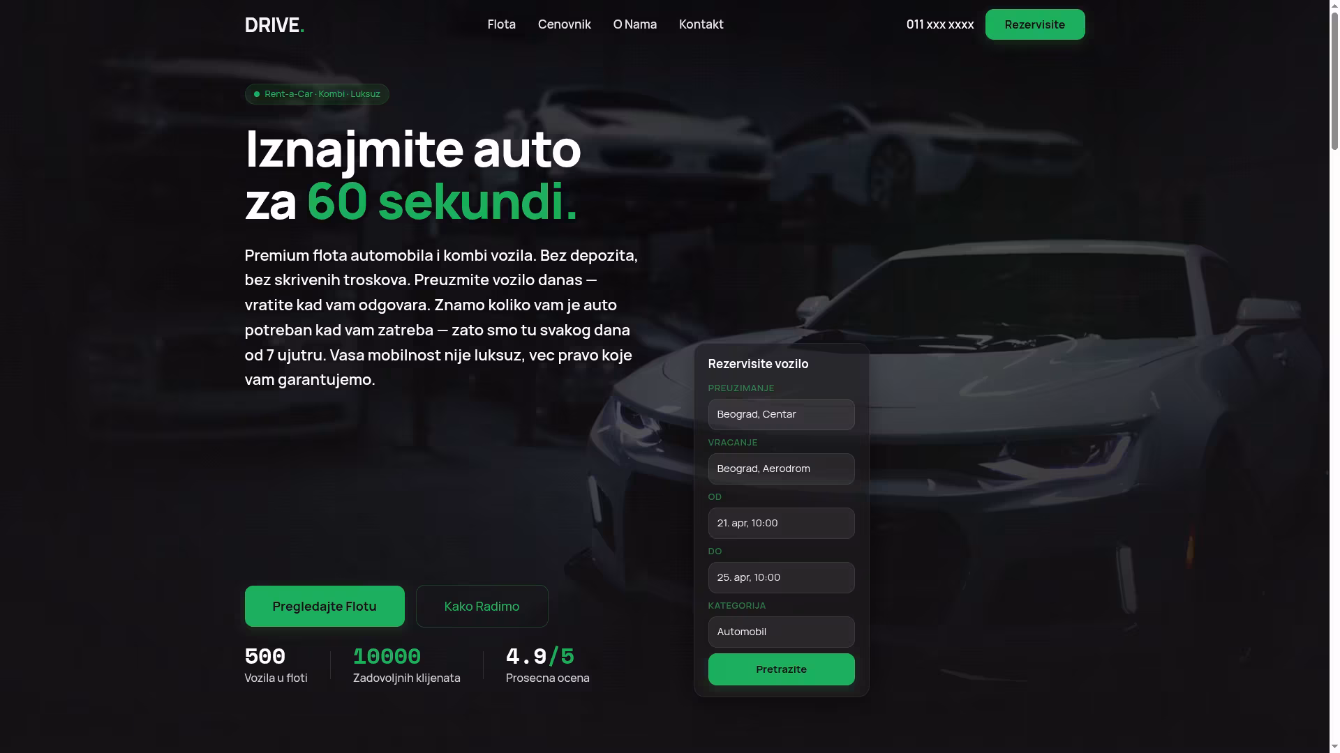 Rent-a-car sajt sa rezervacijom — kompletan tehnički vodič — M·LAB blog Beograd